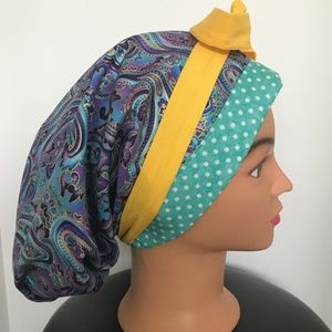 Scrub CAP/HAT *Reversible *Long Ties NWOT
